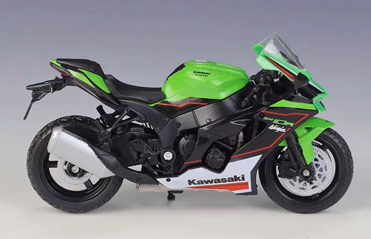 1:18 Scale 2021 Kawasaki Ninja ZX-10R Motorcycle Model Toys