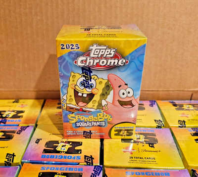 2025 Topps Chrome SpongeBob 25th Anniversary Value Box - New