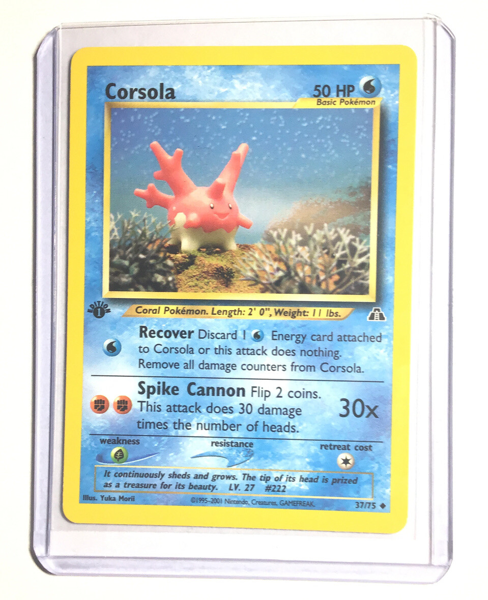 CORSOLA - 1st Edition Neo Discovery - 37/75 - Uncommon - Pokemon