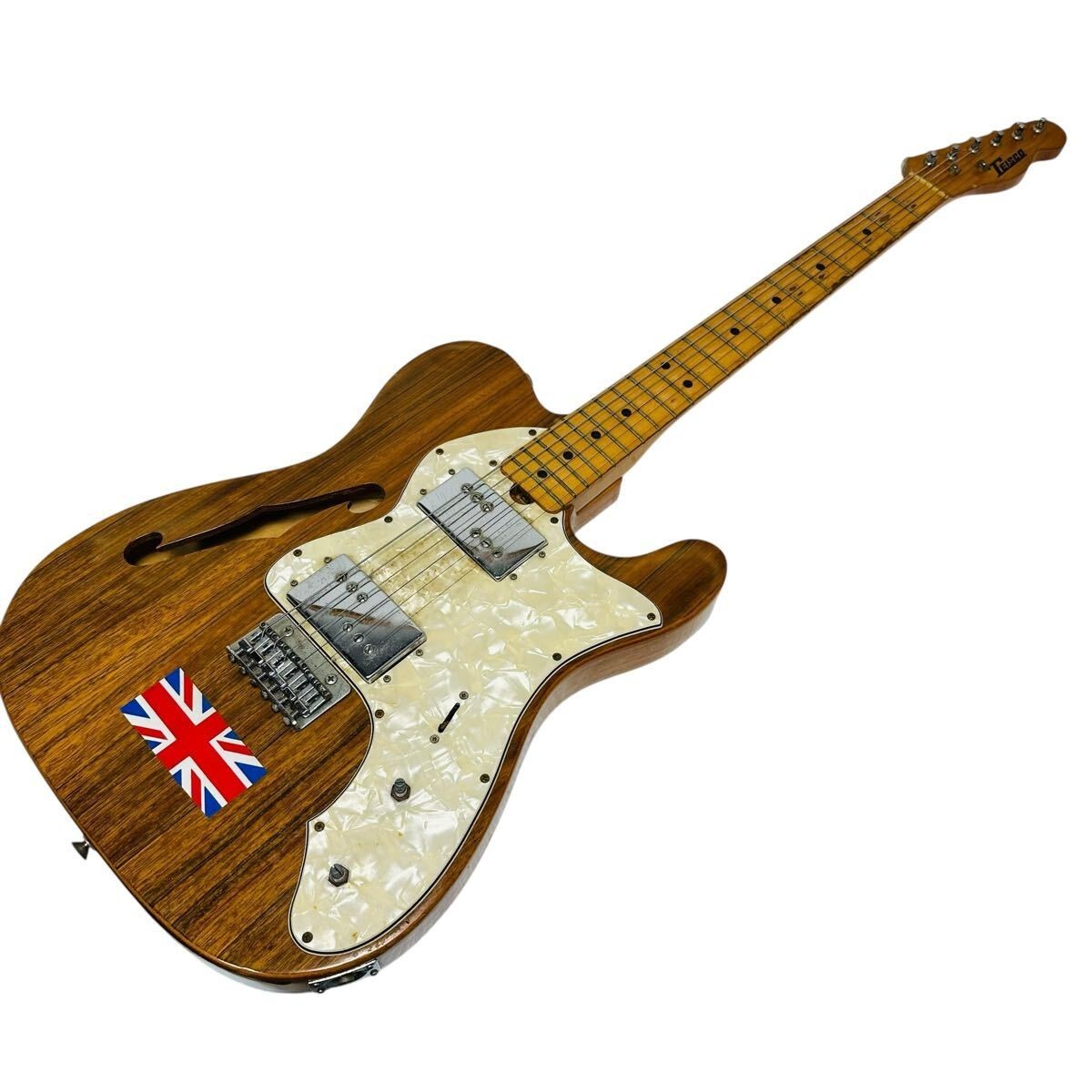 Rare Teisco TE‑440 Thinline Telecaster Style Guitar Natural Japan