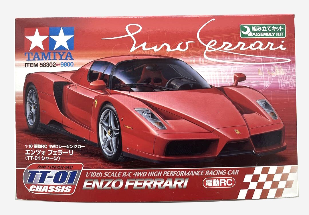 Tamiya 1/10 #58302 RC 4WD ENZO FERRARI TT-01 Chassis Electric