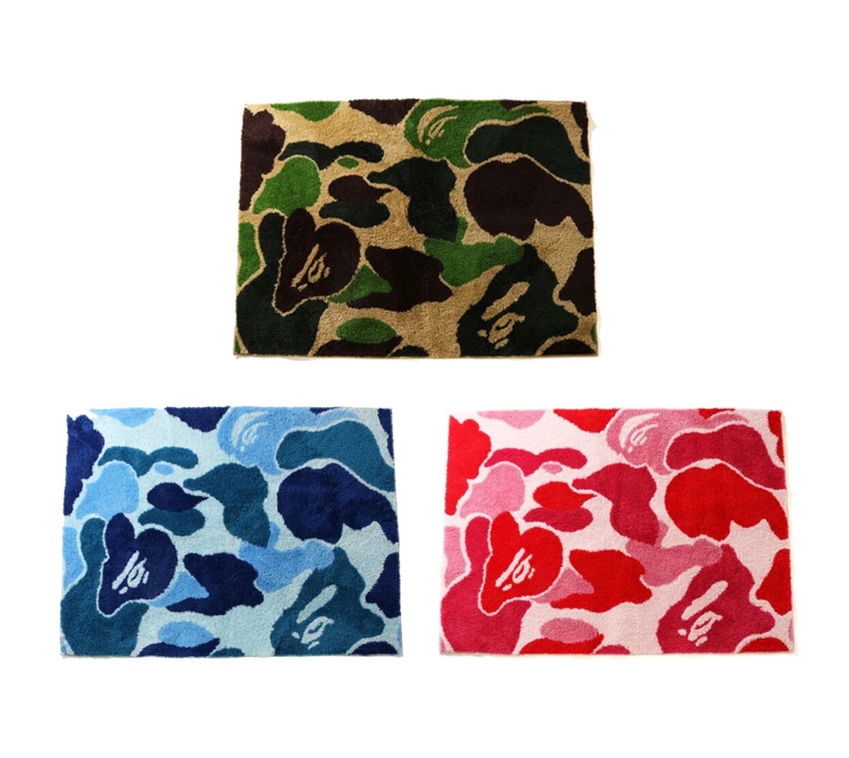 A BATHNIG APE Men's Goods ABC CAMO RUG MAT 1H20182079 b | eBay