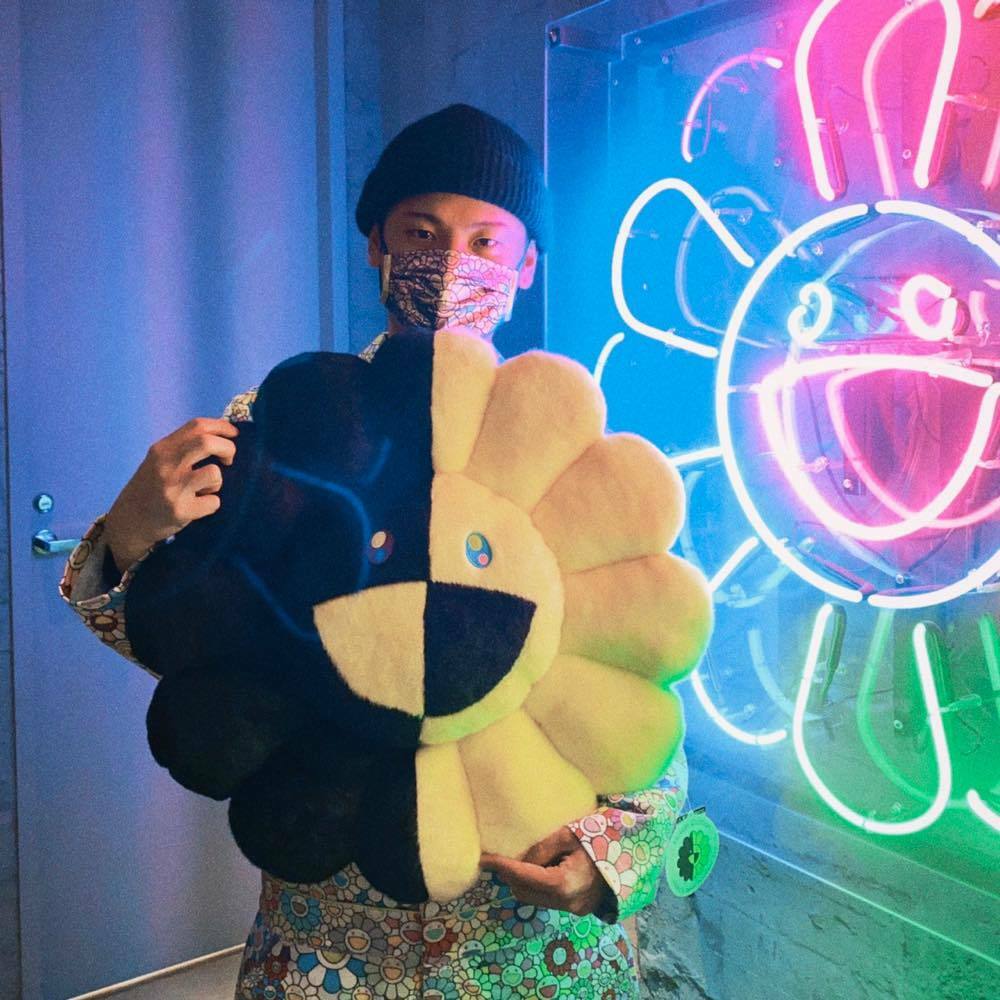 Takashi Murakami TM × HIKARU Collaboration Flower Cushion Pillow