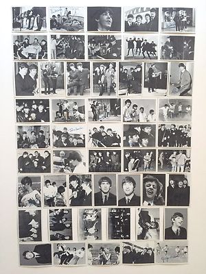 VINTAGE 1964 TOPPS BEATLES 3RD SERIES B&W SIGNATURE TRADING CARDS