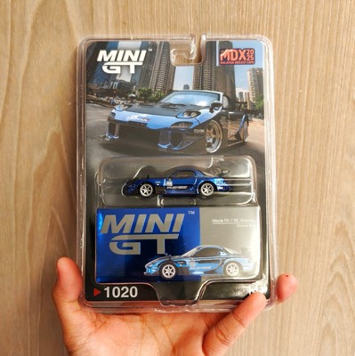 Mini GT #1020 Mazda RX-7 RE-Amemiya Chrome Blue MDX 2025 Event