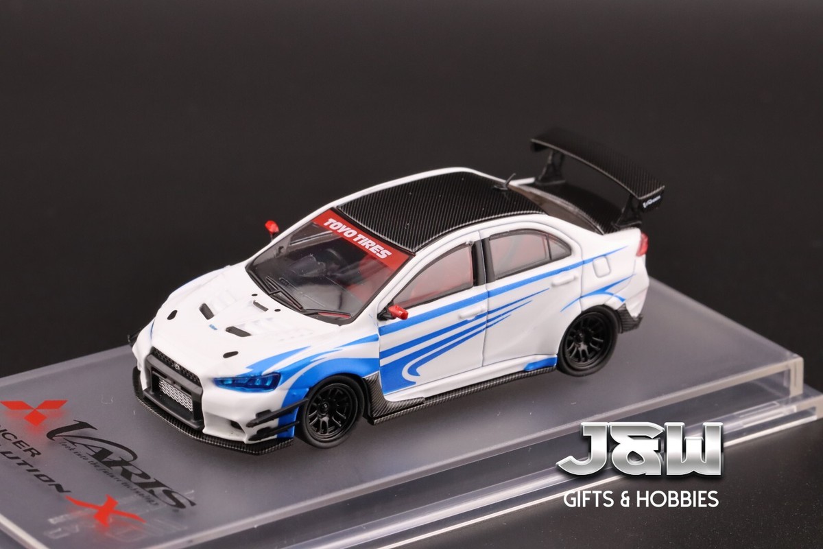 CM Model Mitsubishi Lancer EVO X White Varis Wide Body 1/64 | eBay