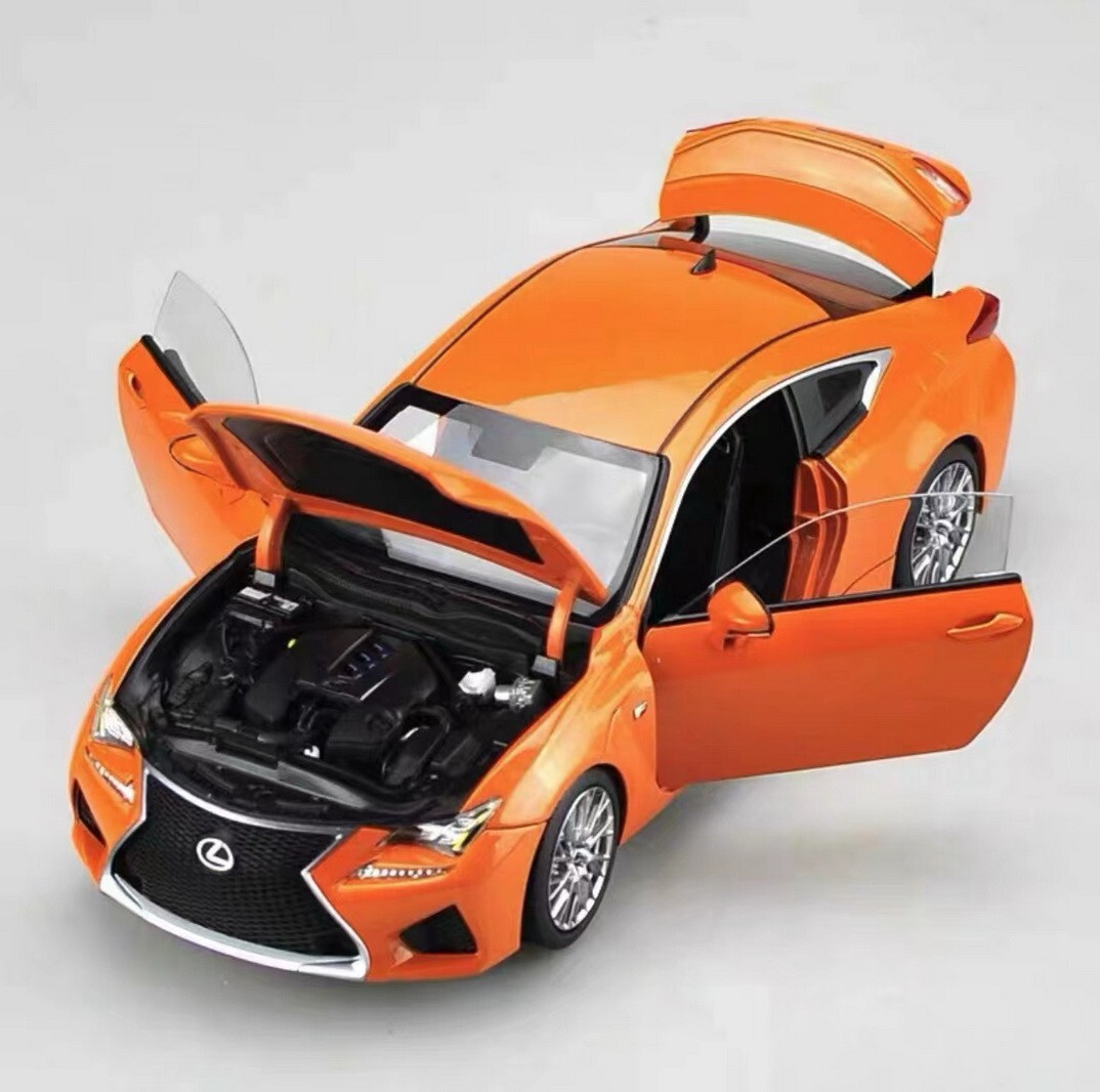 1/18 Scale LEXUS RCF Orange Diecast Car Model Collection Toy Gift