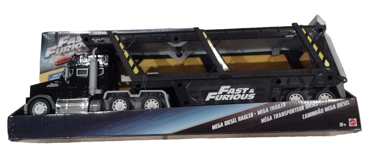 Rare Mattel Fast & Furious Mega Diesel Hauler Black Hot Wheels
