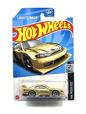 Hot Wheels Liberty Walk LBWK gold Silhouette Nissan Silvia S15