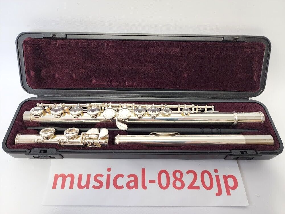 YAMAHA YFL-221 Flute Nickel Silver Plated Student with hard Case