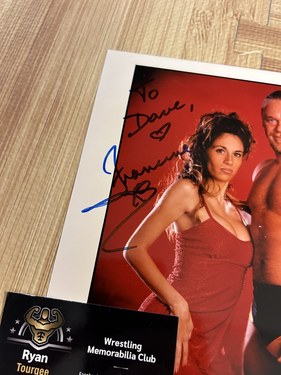 Original Signed Shane Douglas & Francine ECW Wrestling Promo Photo