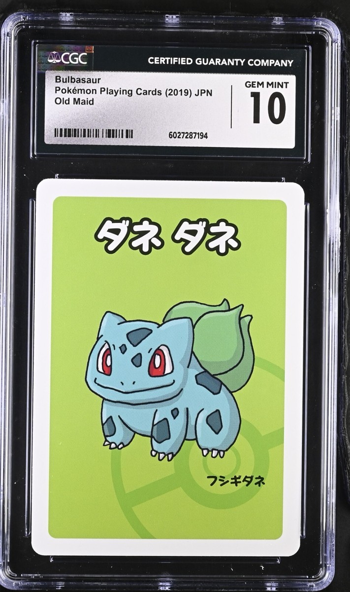 CGC 10 Bulbasaur Old Maid 2019 Japanese Pokemon Card | eBay