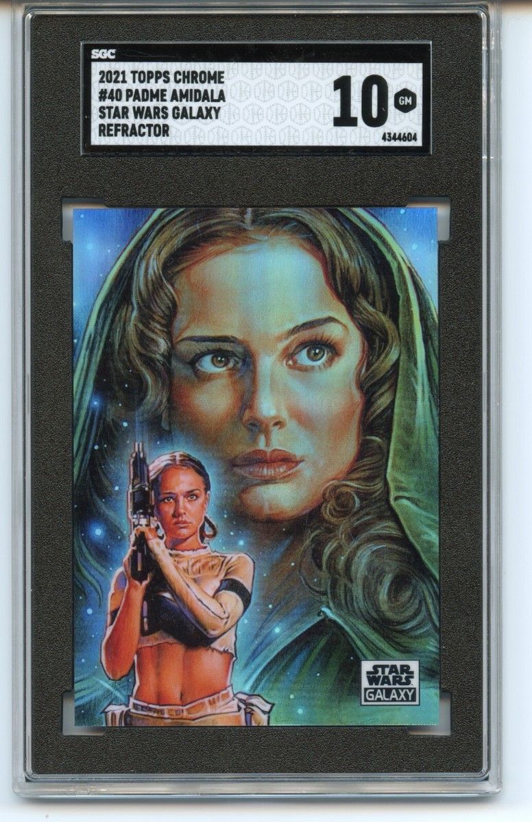2021 Topps Chrome Star Wars Galaxy PADME AMIDALA Refractor #40 SGC