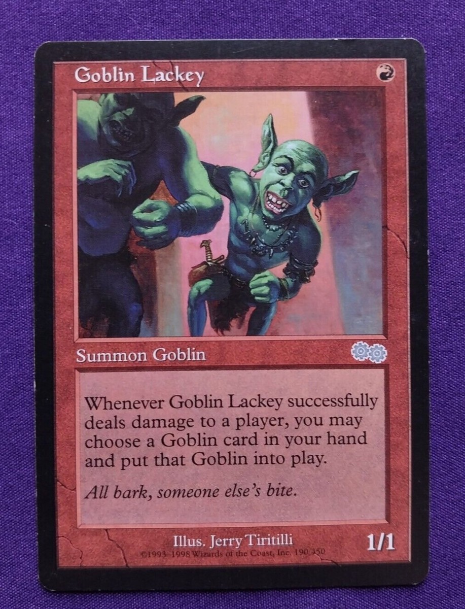 GOBLIN LACKEY MAGIC THE GATHERING UNCOMMON MTG 1ST EDITION WIZARDS