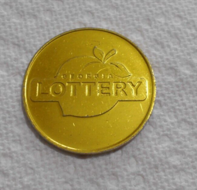 Georgia Lottery collectors token Gold coin lucky ticket Today