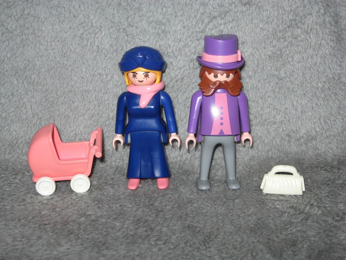 Playmobil #5507/5300 Victorian Family - Figure Man Woman Stroller