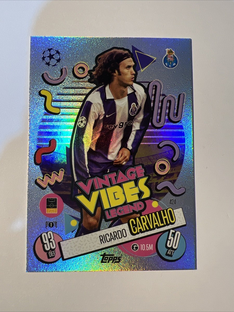 Ricardo Carvalho Match Attax 24/25 Vintage Vibes Legend Card # 424