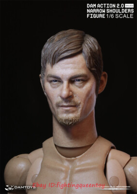 Damtoys 1/6 Narrow Shoulders Body 2.0 & Daryl Head Accessories