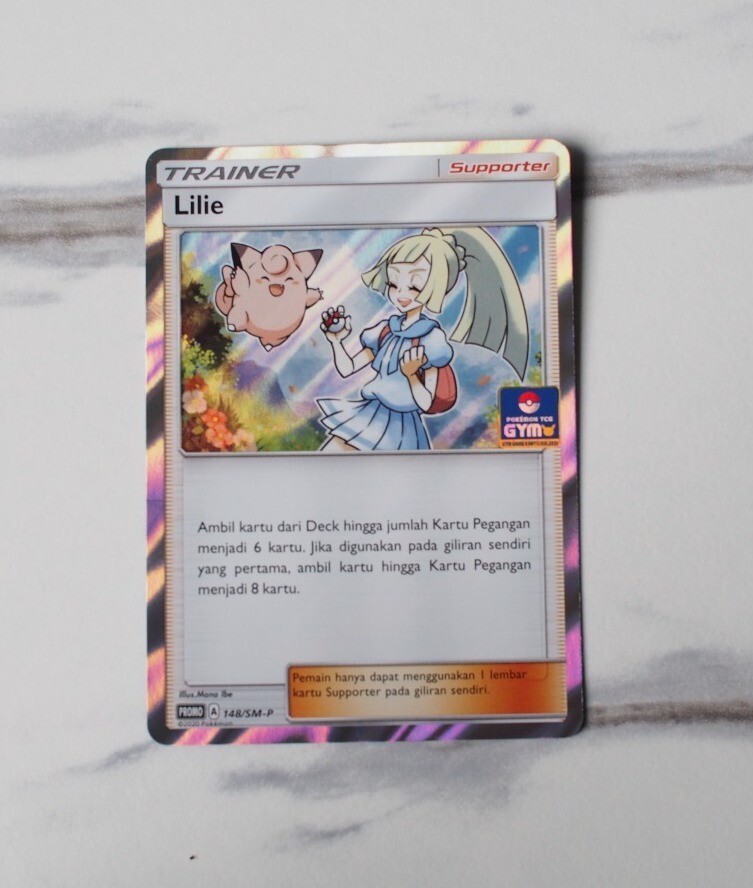 Lillie Promo Gym 148/SM-P Pokemon Card Indonesia Exclusive Near
