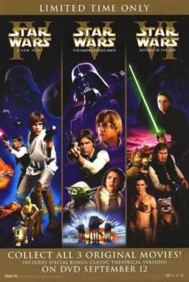 Star Wars Trilogy Original DVD Release Poster 26.50