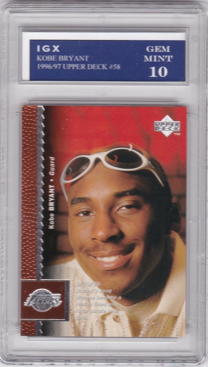 KOBE BRYANT ROOKIE CARD 1996/97 Upper Deck GEM MINT 10 Lakers