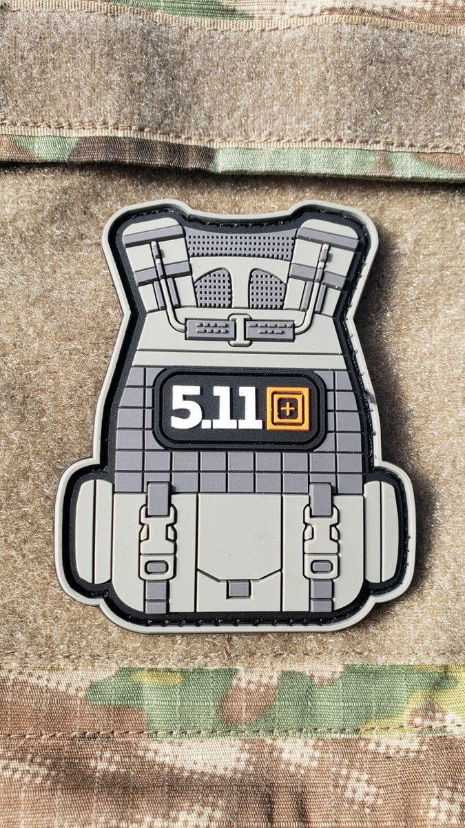 Lot of 4) PVC 5.11 Tactical Patch (Morale, Patriot, 2nd Amendment