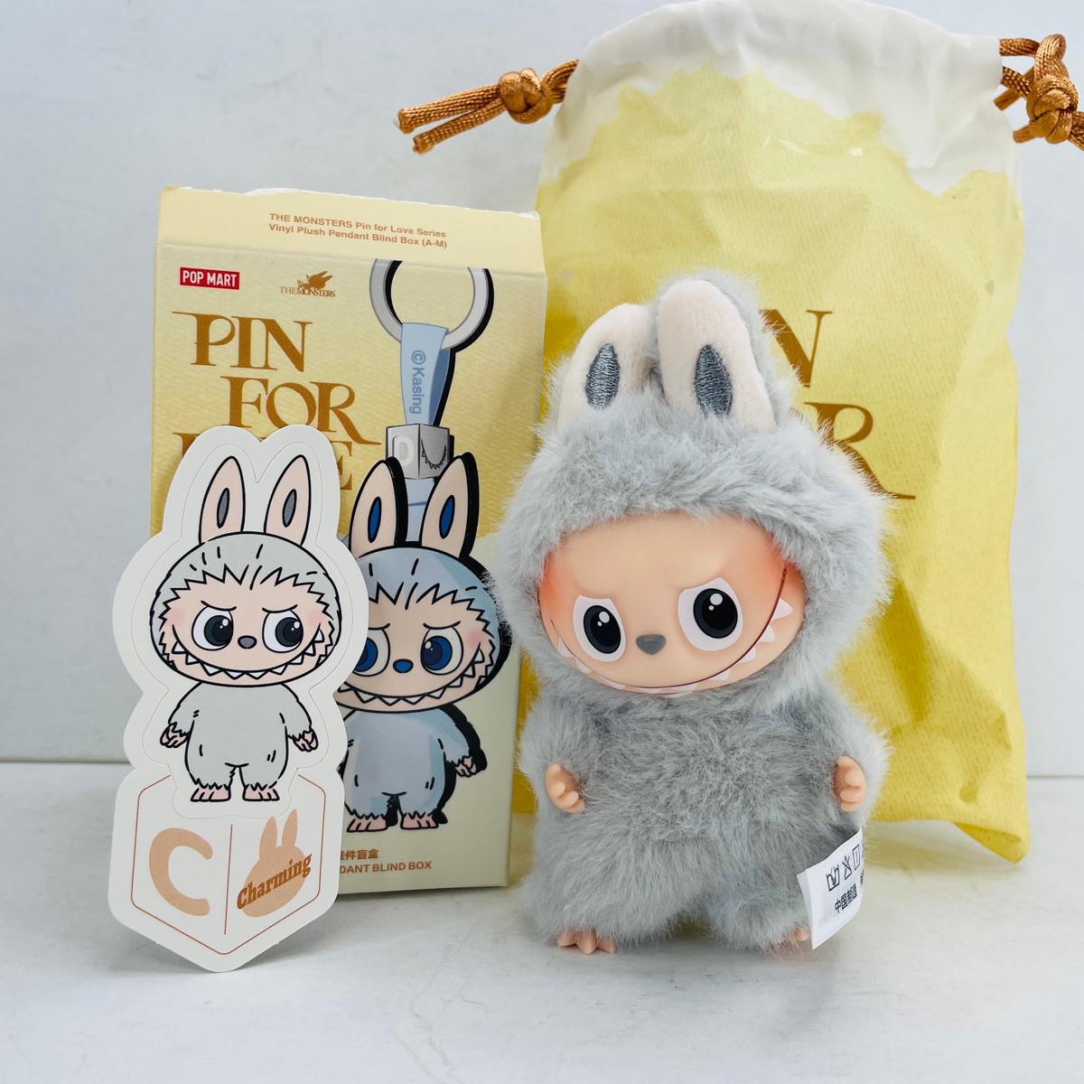 POP MART Labubu The Monsters Pin For Love Series Mini Vinyl Plush
