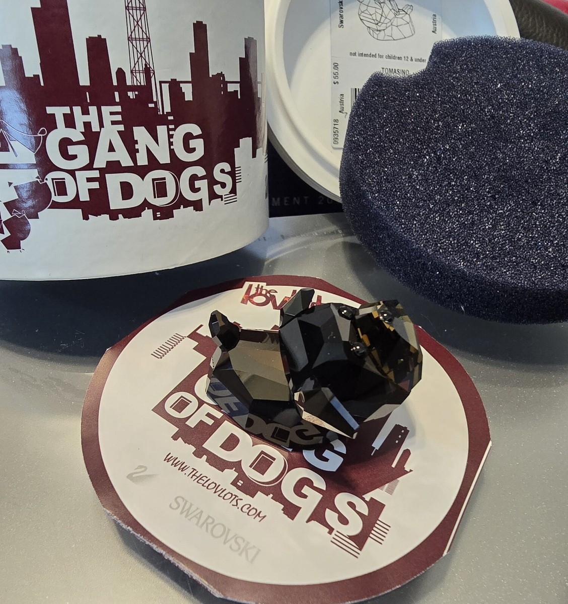 Swarovski Tomasino Bulldog - Gang of Dogs Crystal - 935718
