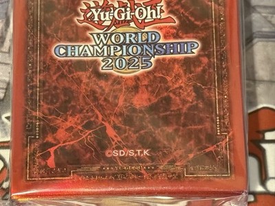 Yugioh World Championship 2025 WCS Red Sleeves Sealed 100 Count