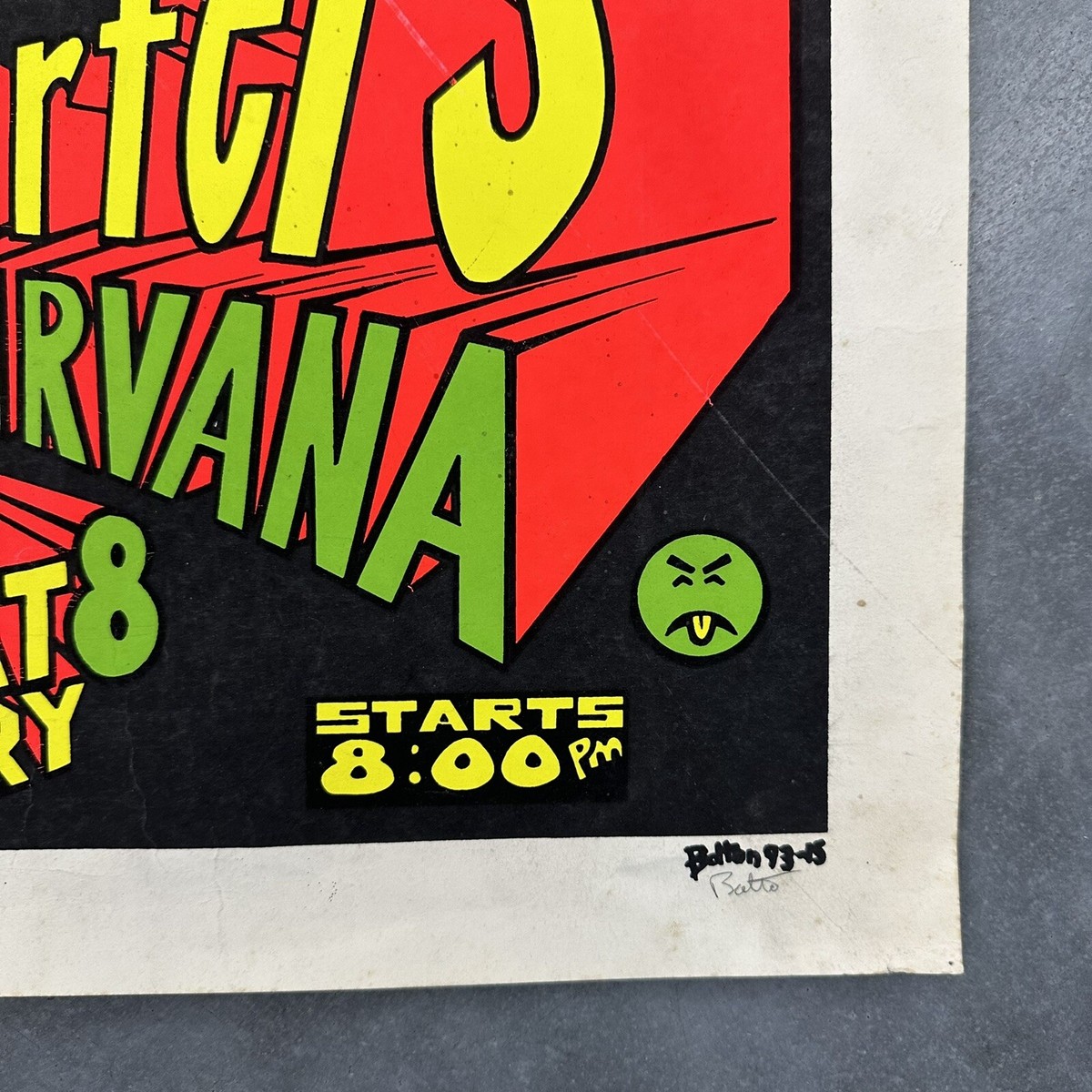 Nirvana Butthole Surfers Tad Poster Lee Bolton Signed Numbered