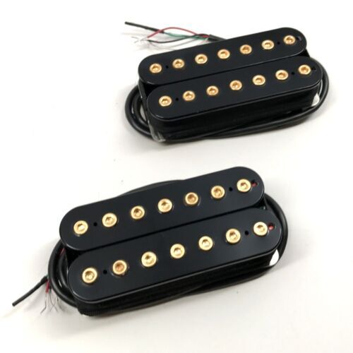Bare Knuckle Aftermath 7-String Guitar Pickup Set Open Aged Black