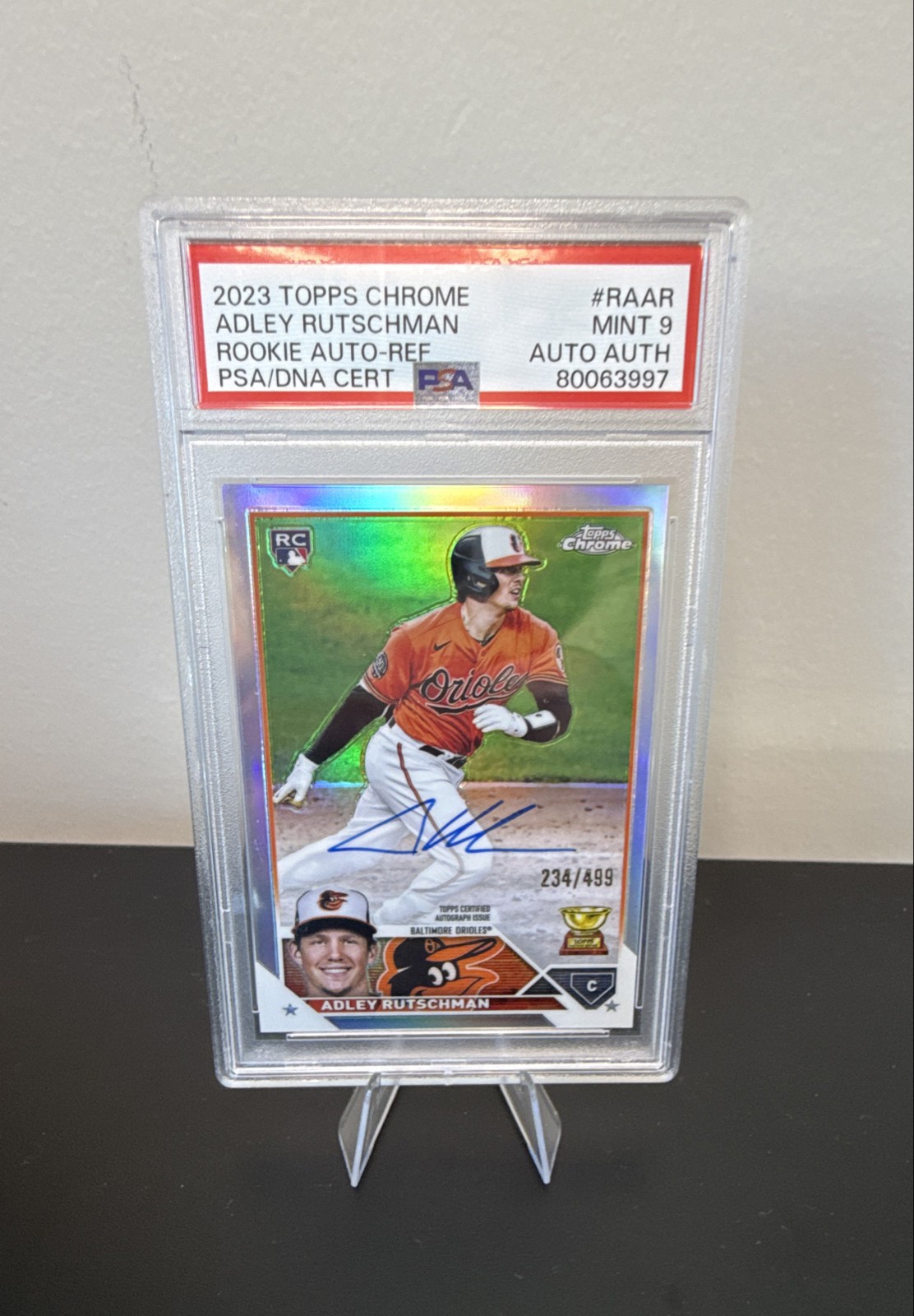 Adley Rutschman 2023 Topps Chrome #RA-AR Rookie Autographs