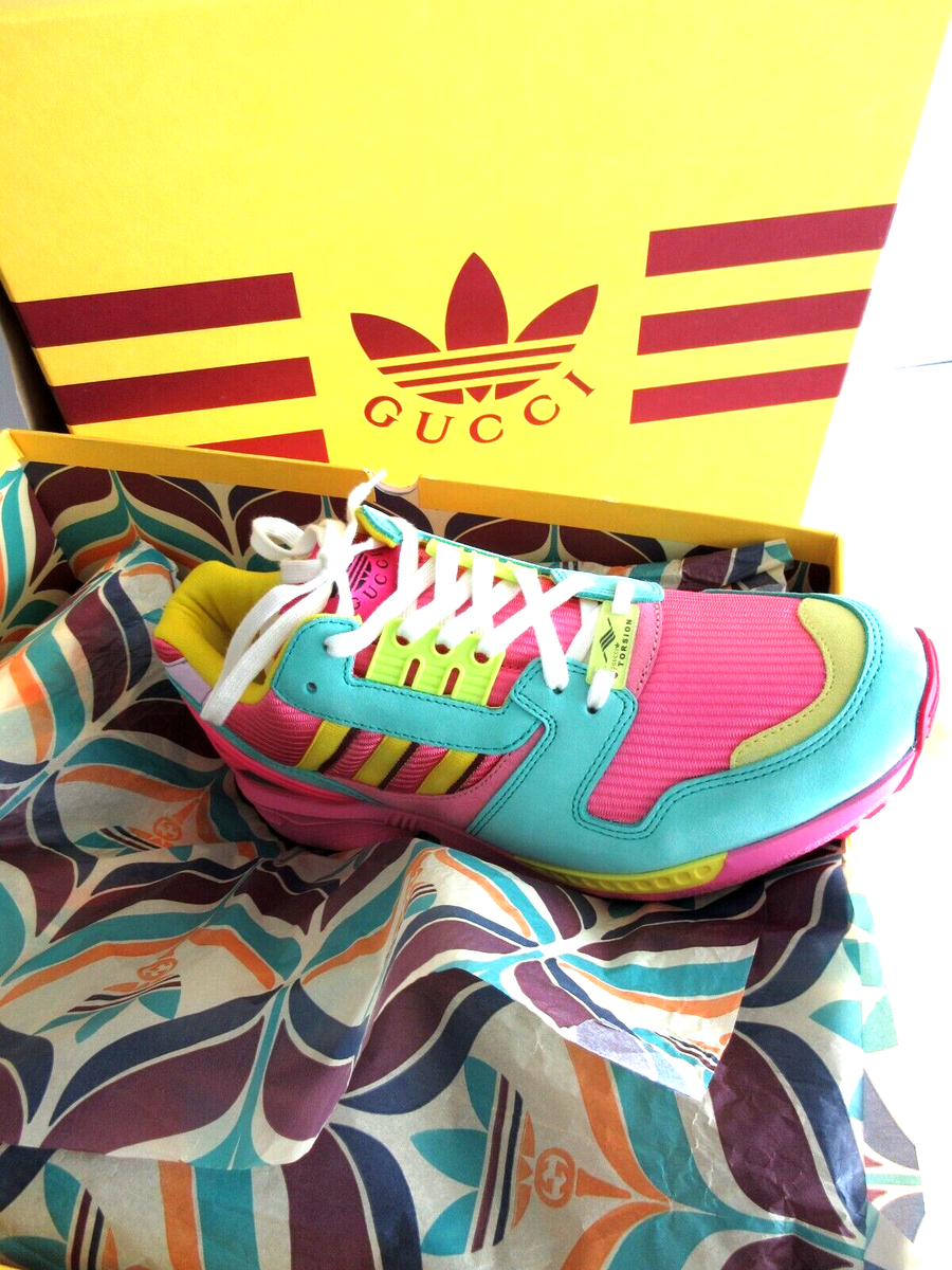 NEW GUCCI x ADIDAS ZX 8000 PINK GG MONOGRAM