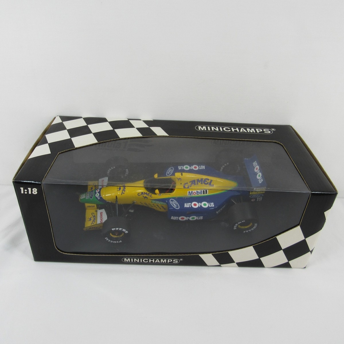 Michael Schumacher 19 Camel Benetton Ford Minichamps Scale 1:18