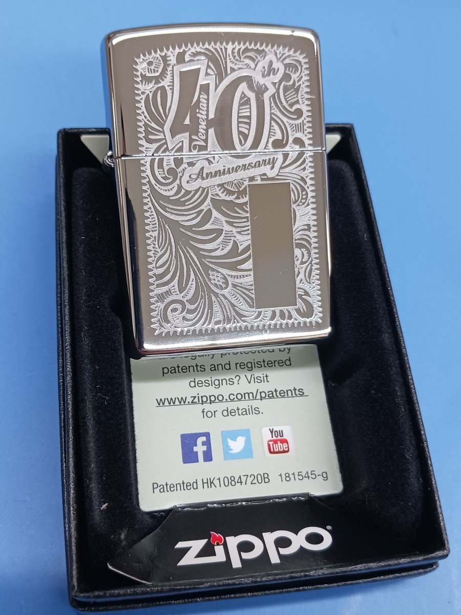 Zippo 40th Anniversary Venetian Floral Design 28789 | eBay