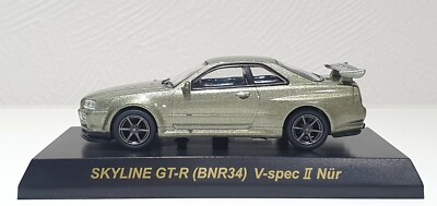 1/64 Kyosho NISSAN SKYLINE GT-R R34 BNR34 MILLENIUM JADE V-SPEC II