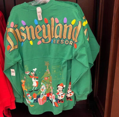 PICK SIZE* 2023 Disneyland Christmas Spirit Jersey Green Mickey
