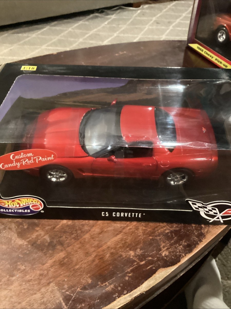 Hot Wheels C5 Chevrolet Corvette Custom Candy Red Paint 1:18 scale