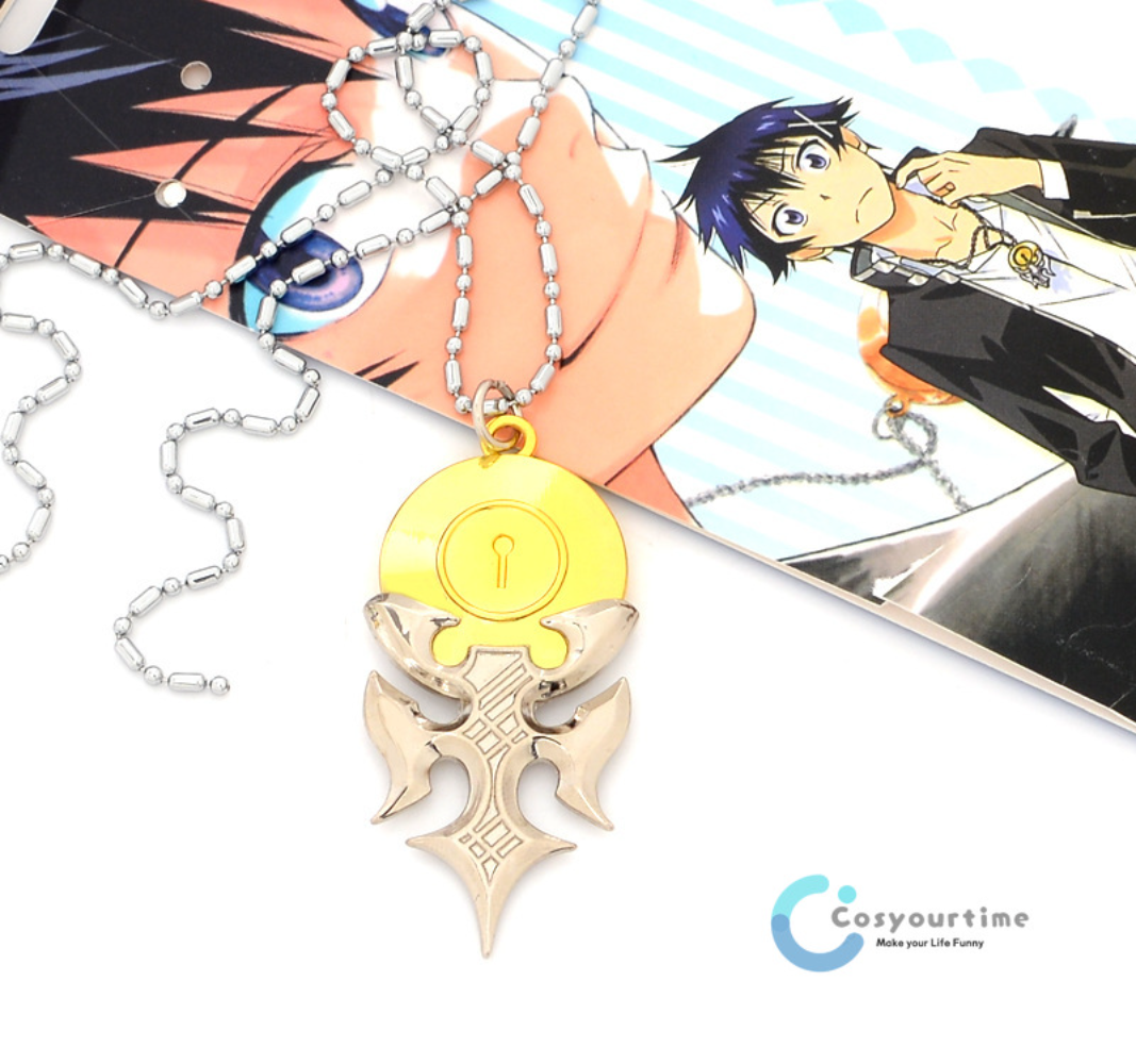 Nisekoi Kirisaki Chitoge Ichijyo Raku Necklace Keychain Pendant