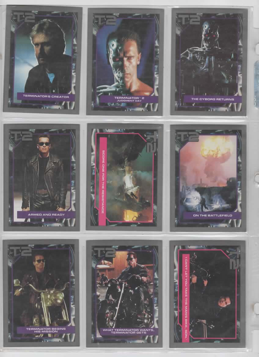 Terminator 2 T2 Trading Cards 1991 140 Card COMPLETE SET NEW OLD