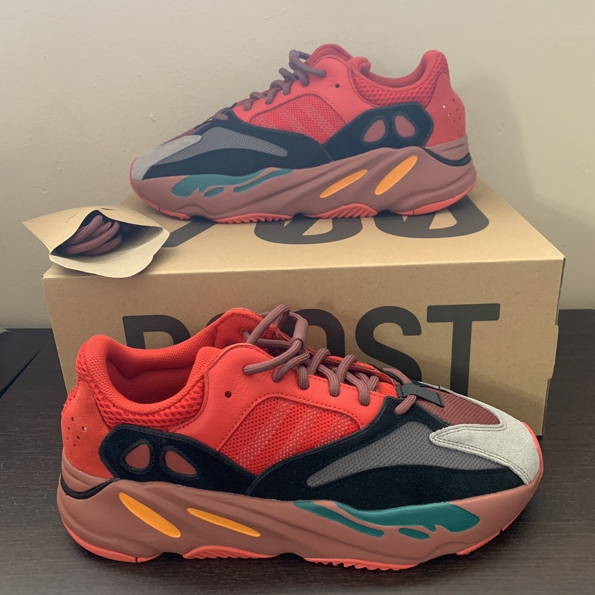 Adidas Yeezy Boost 700 Hi-Res Red Mens US 12 - HQ6979 | eBay