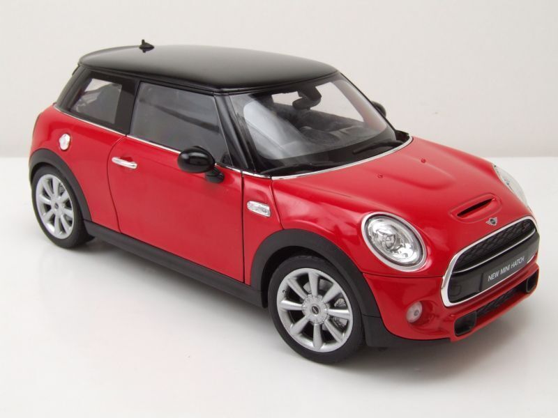 WELLY - MINI Cooper Hatch 2014 Rot und Schwarz - 1/18