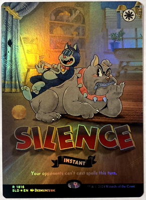 MTG Silence RAINBOW FOIL Secret Lair Twisted Toons 1816 NM | eBay