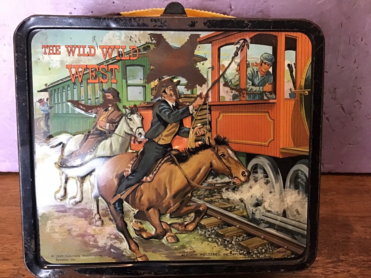 Vintage 1969 The Wild Wild West Aladdin Metal Lunch Box No Thermos