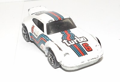 Vintage Hot Wheels 1974 - PORSCHE P-911 Turbo #6 Shell White Hong