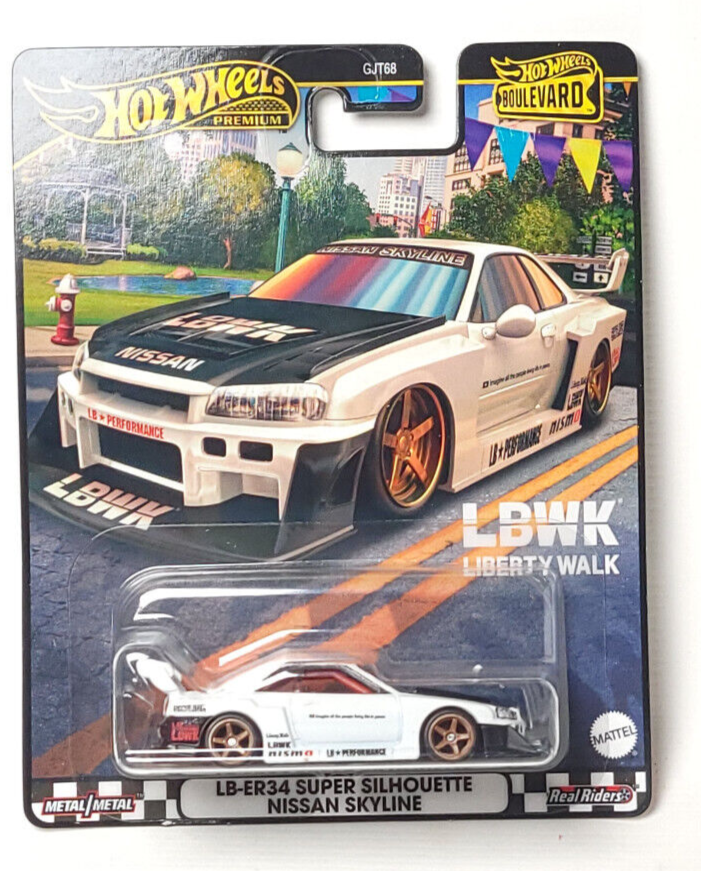 Hot Wheels Premium Car Culture Boulevard R34 Skyline LB-ER34 LBWK