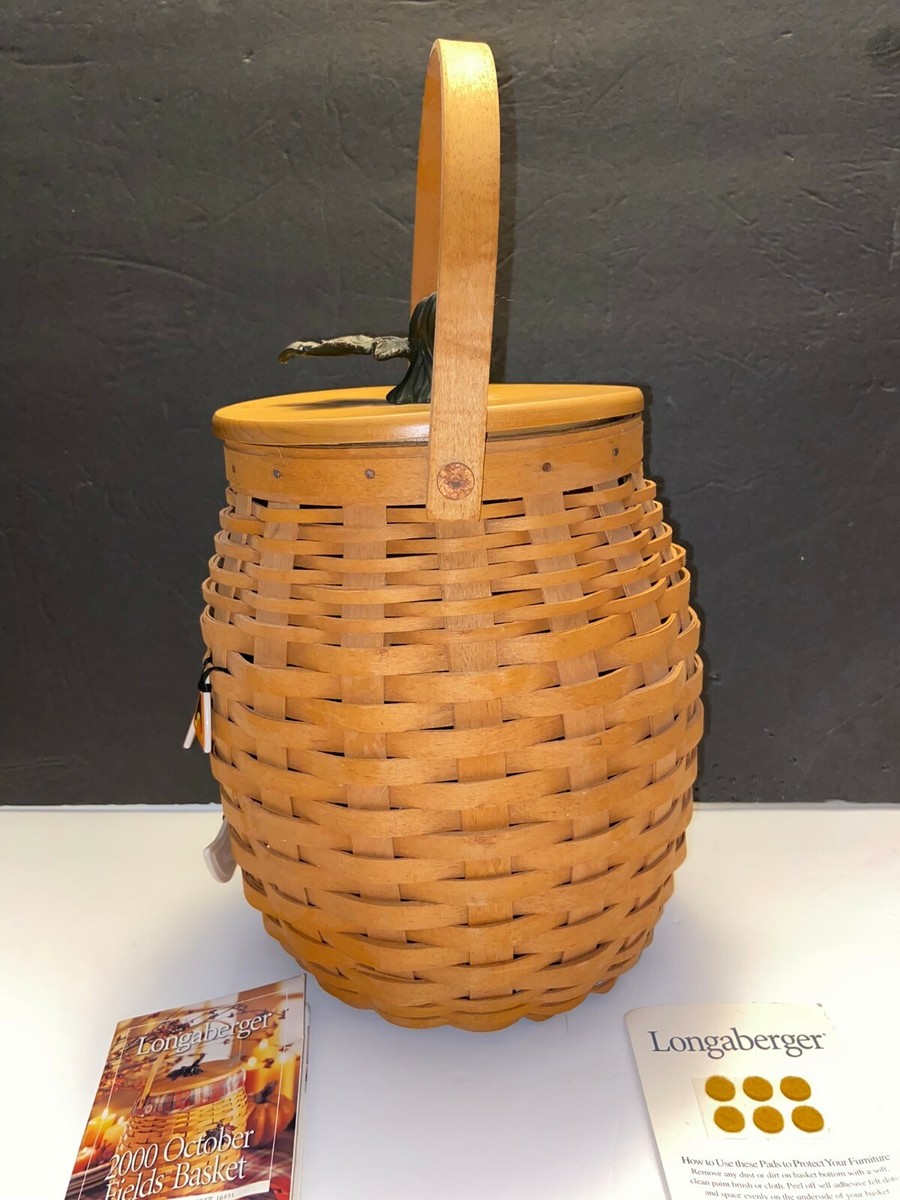 Longaberger 2000 October Fields Pumpkin Halloween Basket Jack O