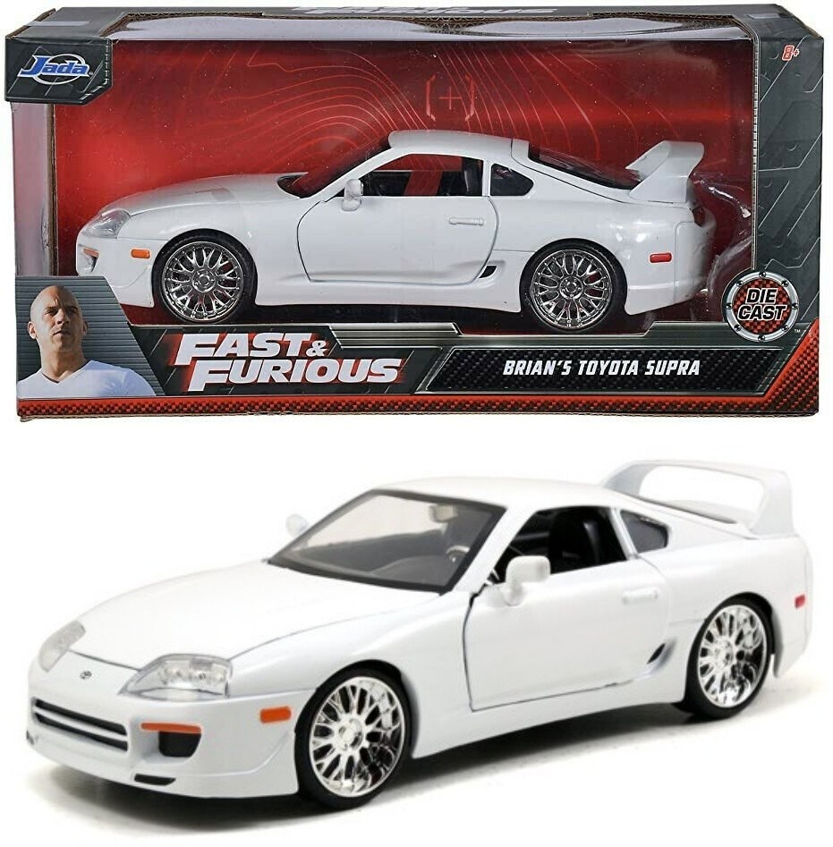 JADA Fast and Furious Brian's White Toyota Supra Diecast 1:24 New