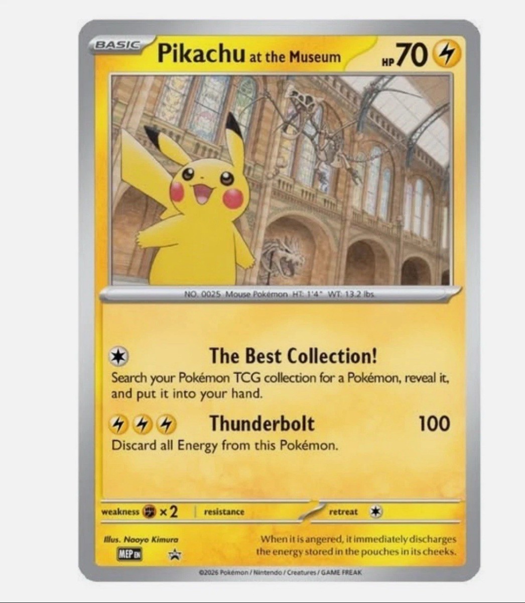 Pikachu At The Museum, Pokémon X Natural History Museum Jumbo