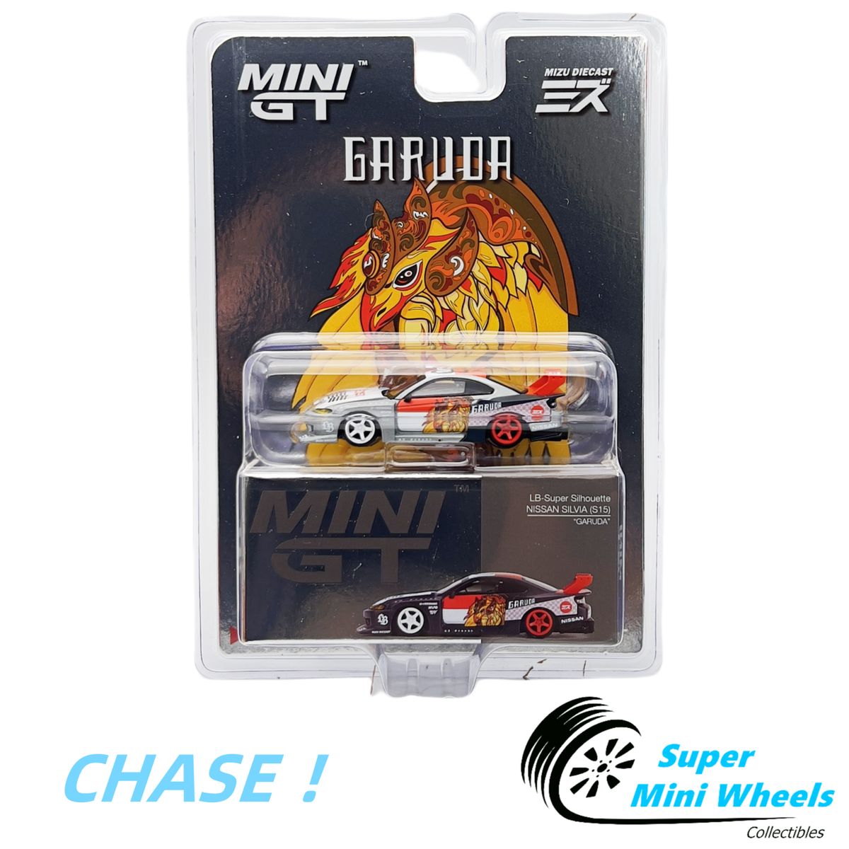 CHASE Mini GT x MIZU 1:64 LB-Super Silhouette Nissan SILVIA (S15